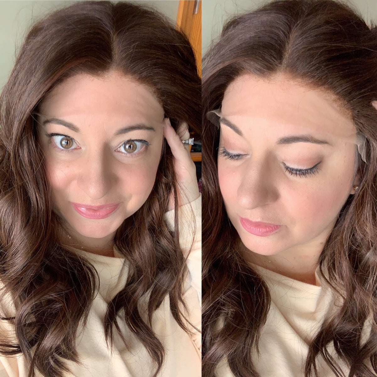 &quot;LUNA&quot; Premium Wig: Lace Top, Sz. M, 22&quot;