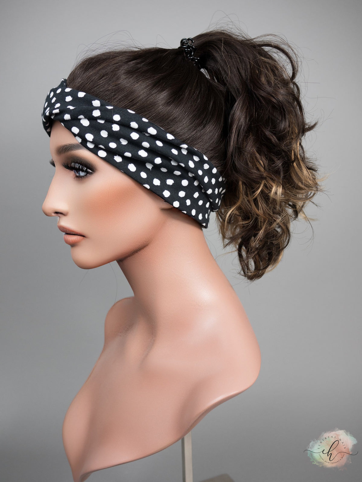 "WYNONNA" Premium Pony Wig: Sz. L, 22", Curly