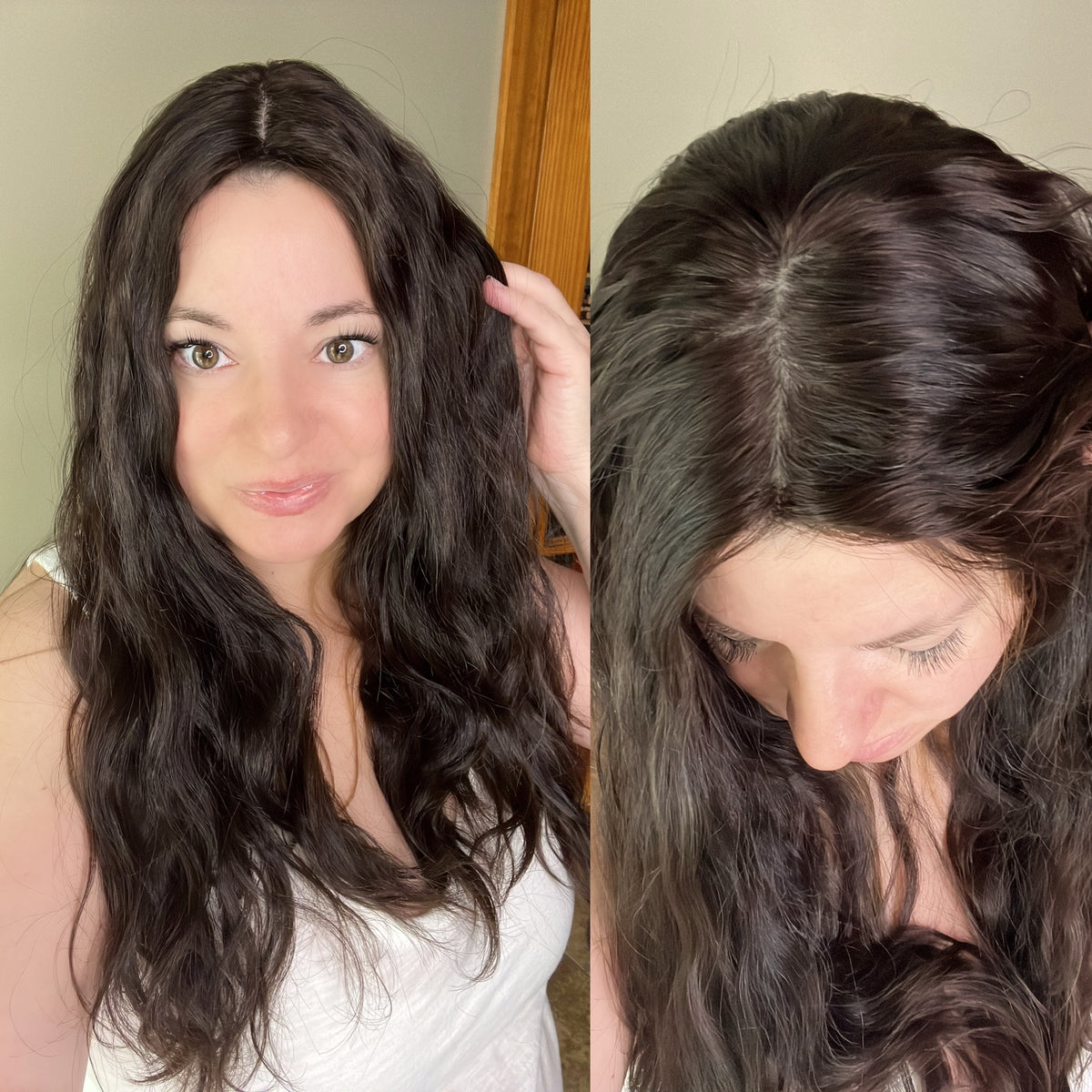 “LARK" Premium Topper: Silk Top, 9x9, 23", Wavy