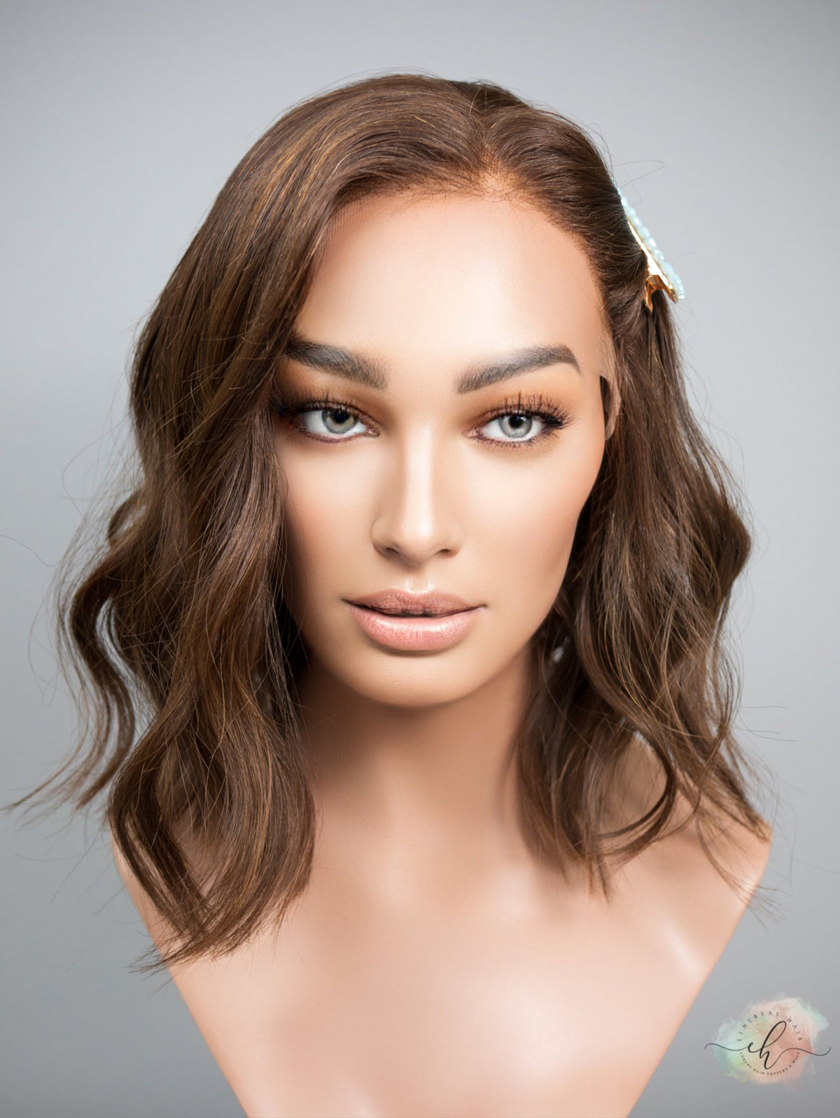 FALL SALE “AURORA" Premium Wig: Lace Top, Sz. M/L, LOB CUT 12-14"