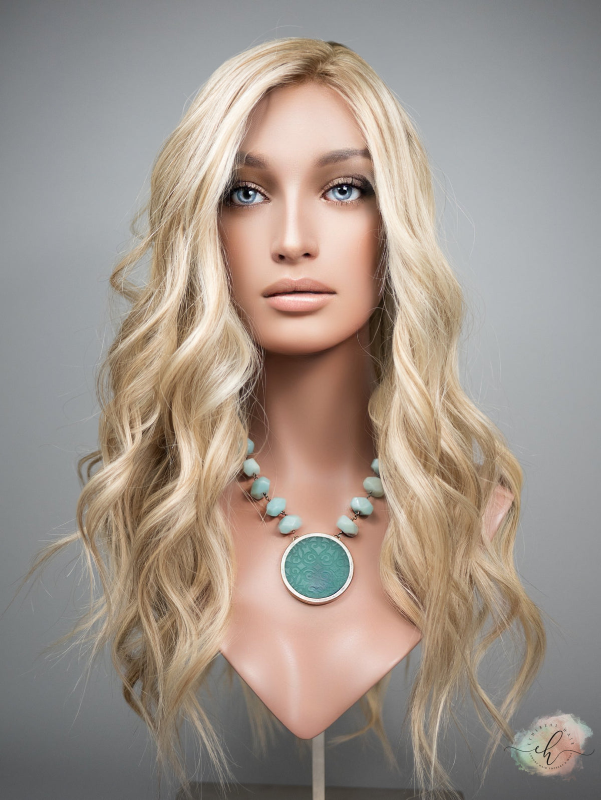 “EVA" Premium Wig: Silk Top Lace Front, Sz. L, 26"