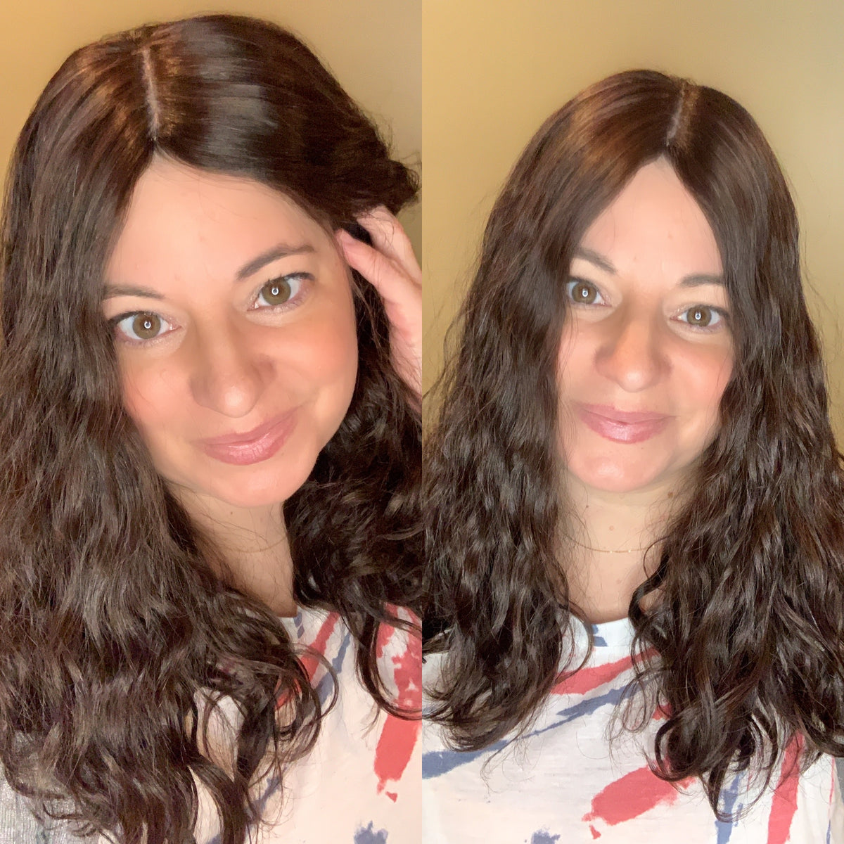 &quot;LUNA&quot; Premium Topper: Silk Top, 9x9, 18-20&quot;, Curly