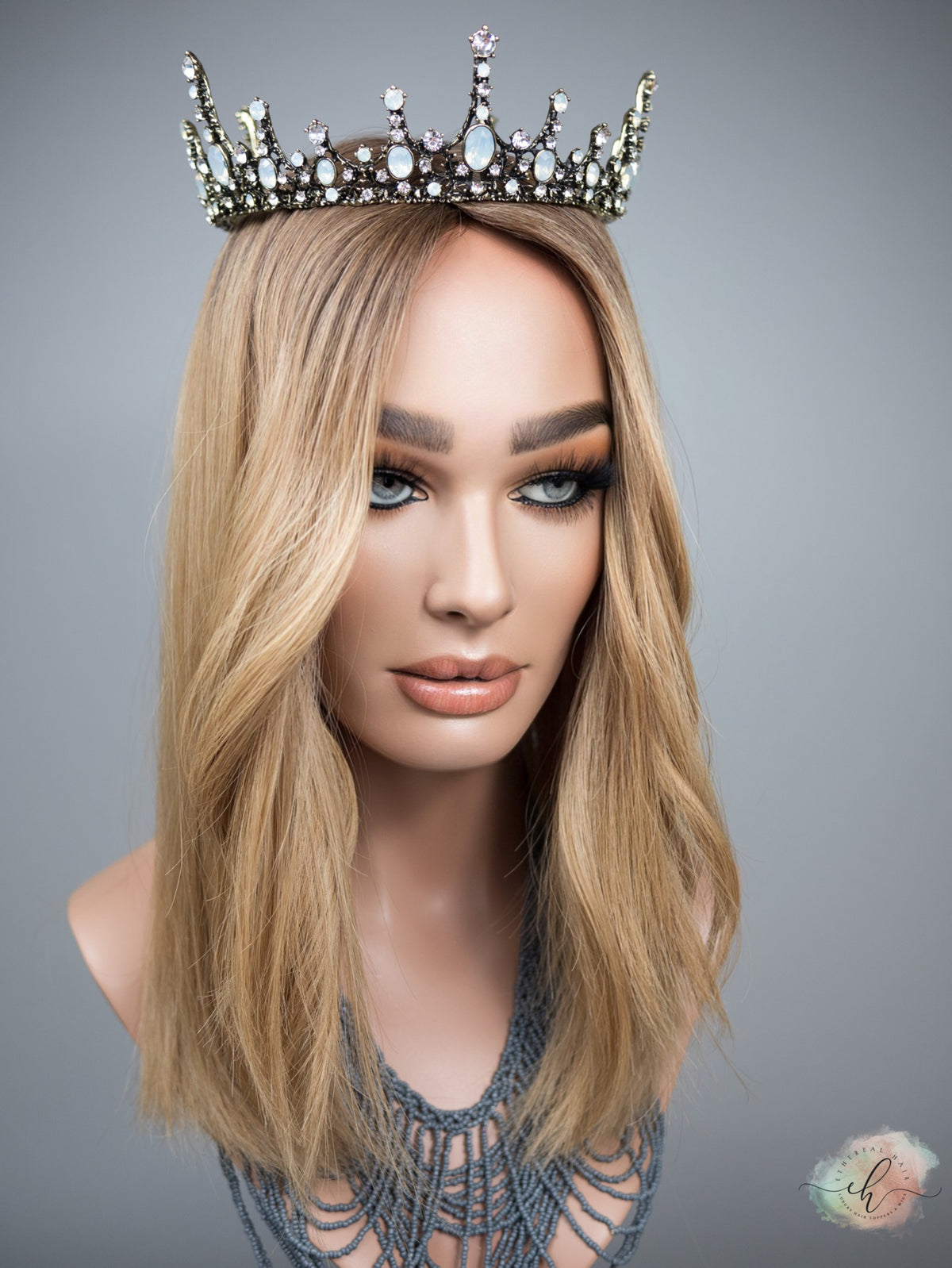 “LIZA" Premium Topper: Silk Top, 7x8, 17", Fully Handtied