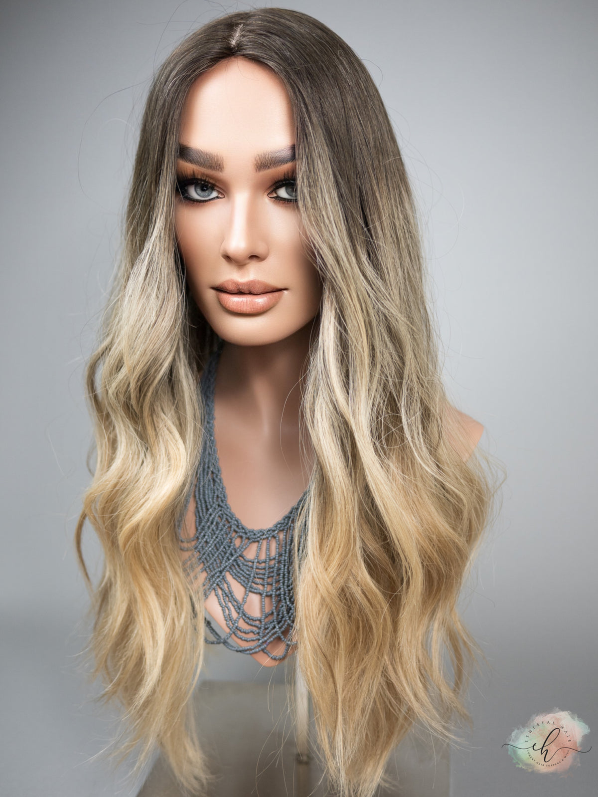 “BE THE SUNSHINE" Exquisite Wig: Silk Top, Sz. M/L, 24-25"