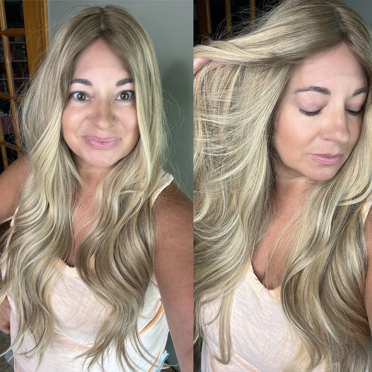 “KAYLA" Premium Wig: Silk Top Lace Front, Sz. M, 28-29"