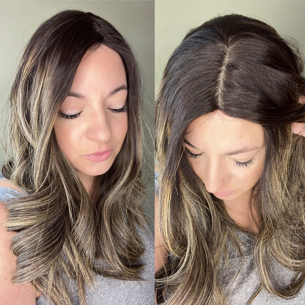 &quot;LUNA BALAYAGE&quot; Premium Topper: Silk Top, 8x8, 19-20&quot;