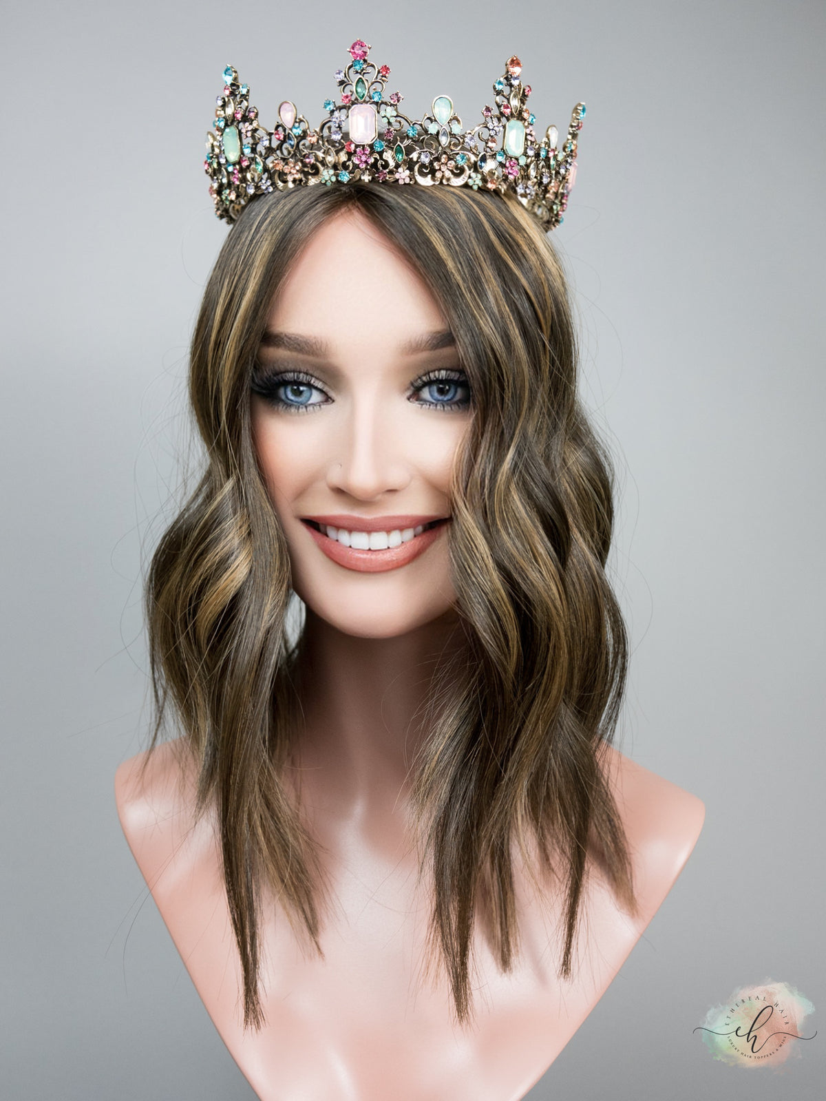 SUMMER SALE “LARK HIGHLIGHT" Premium Topper: Silk Top, 8x8, 14-16"