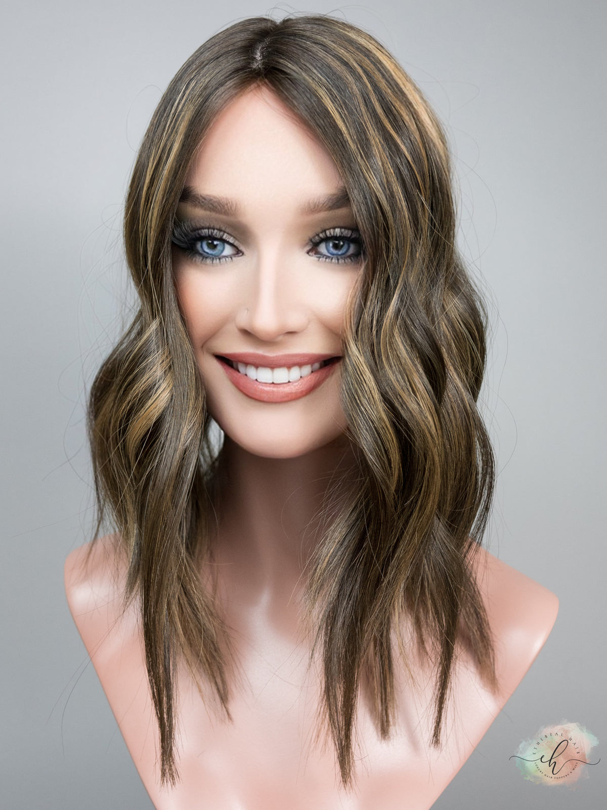 SUMMER SALE “LARK HIGHLIGHT" Premium Topper: Silk Top, 8x8, 14-16"