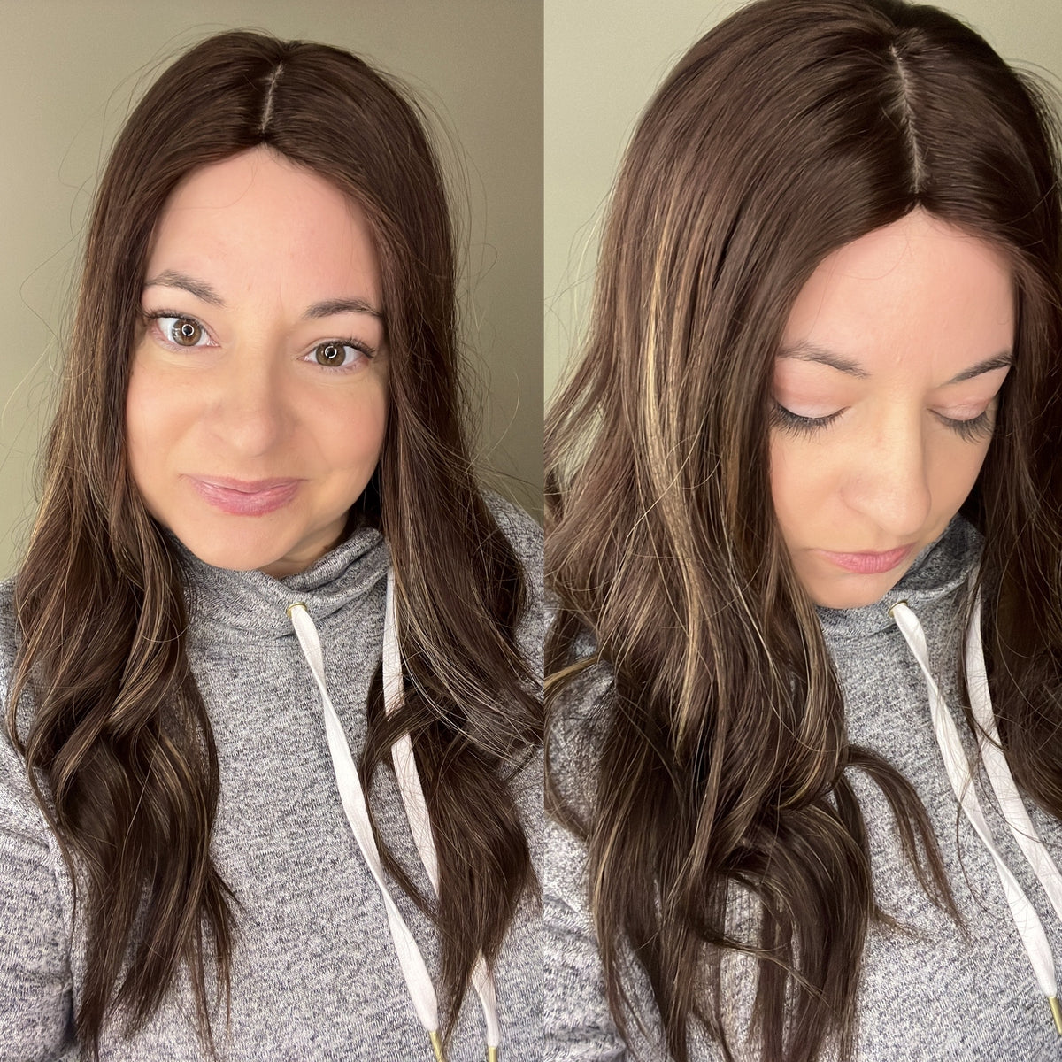 “LUNA BALAYAGE" Premium Topper: Silk Top, 8x8, 22"