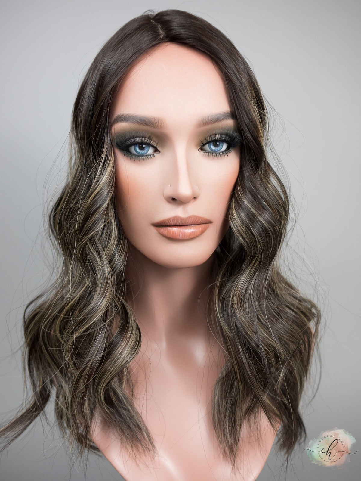 &quot;LUNA BALAYAGE&quot; Premium Topper: Silk Top, 9x9, 19-20&quot;