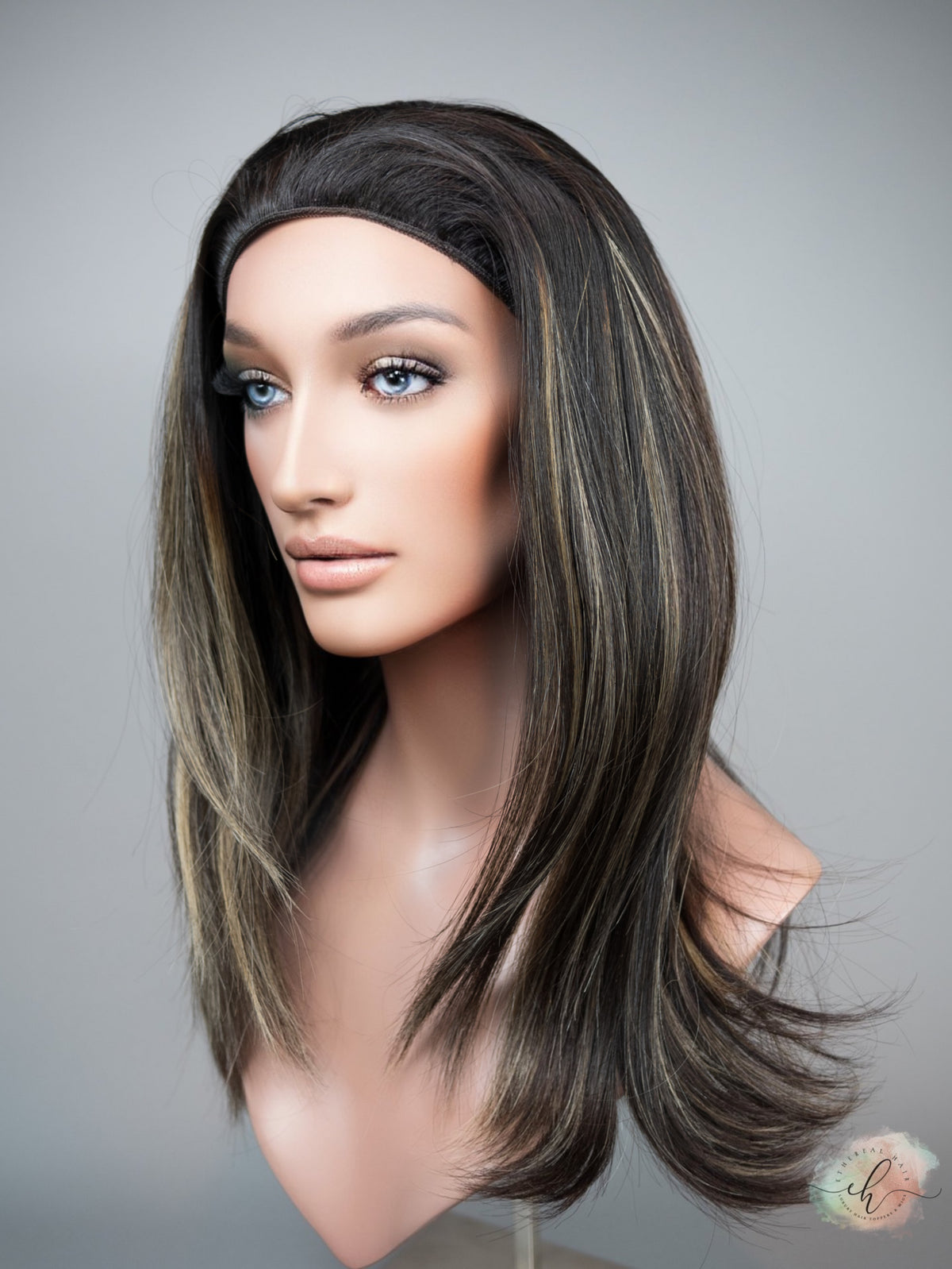 FALL SALE “LARK BALAYAGE" Premium Pony Wig: Sz. M, 23"