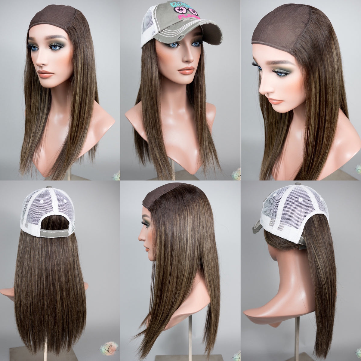 “SERAPHINA&quot; Premium HAT FALL Wig: Sz. M, 23&quot;