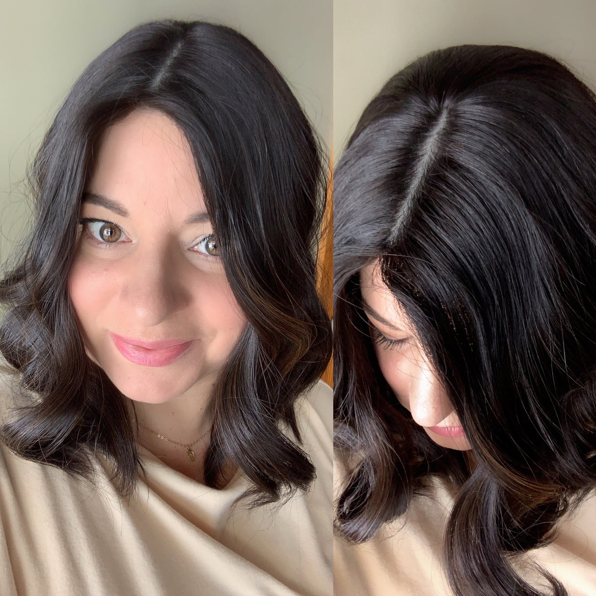 "RAVEN" Premium Topper: Silk Top, 7x7, 14-16", Subtle Caramel Balayage