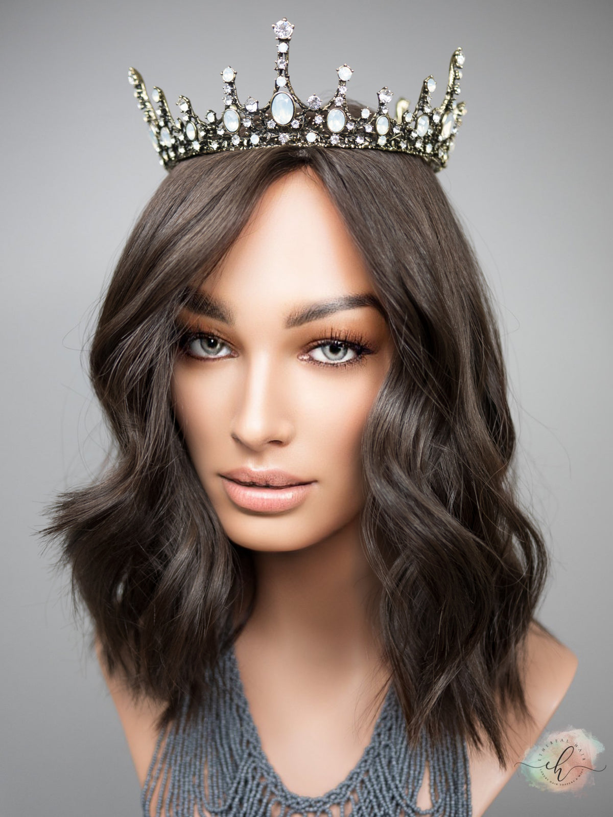 FALL SALE “DAHLIA" Premium Wig: Silk Top, Fully Handtied Cap, Sz. S/M, 15"