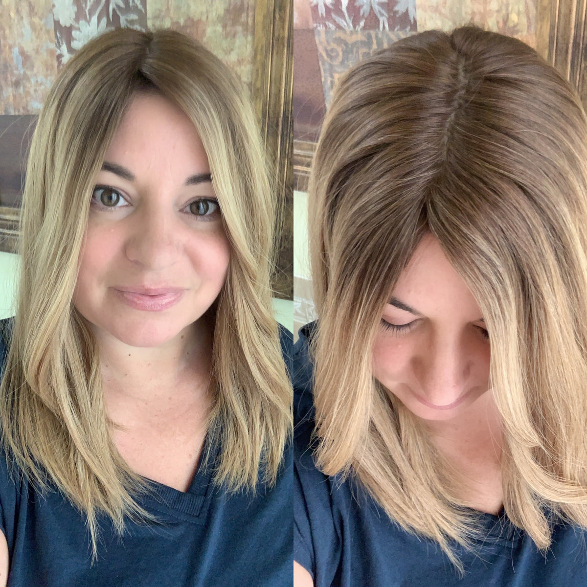 “LIZA" Premium Topper: Silk Top, 7x8, 17", Fully Handtied