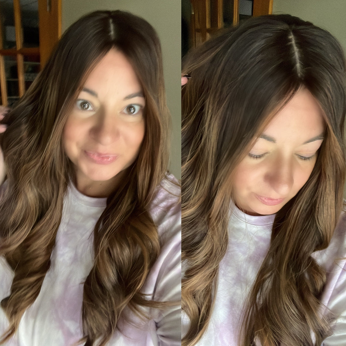 “DARK HAZEL" Premium Topper: Silk Top, 8x8, 24-25", Silicone Lined