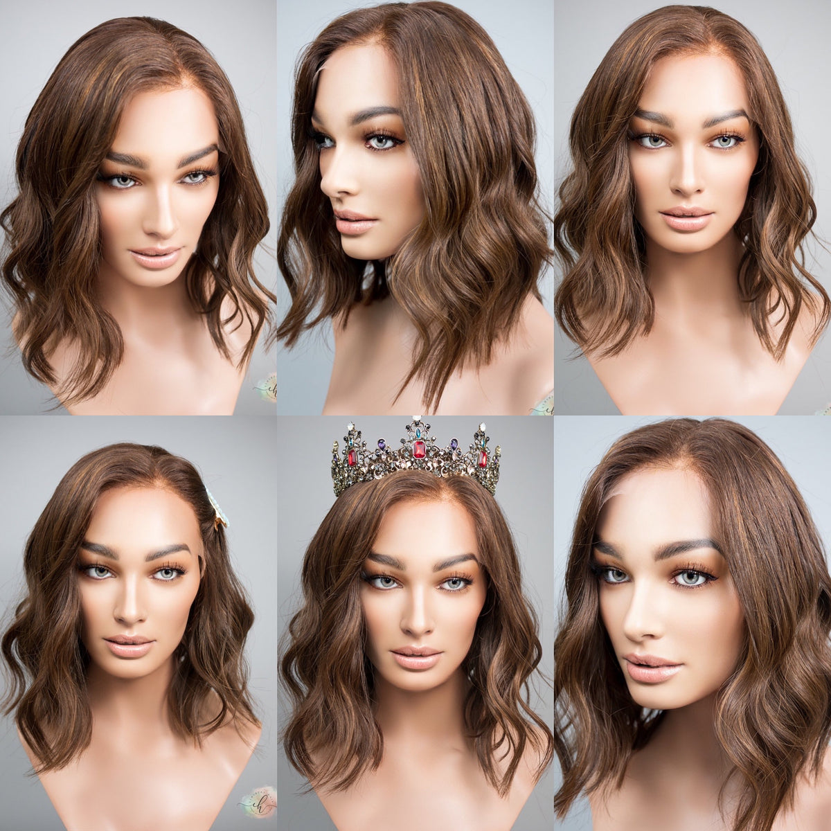 FALL SALE “AURORA" Premium Wig: Lace Top, Sz. M/L, LOB CUT 12-14"