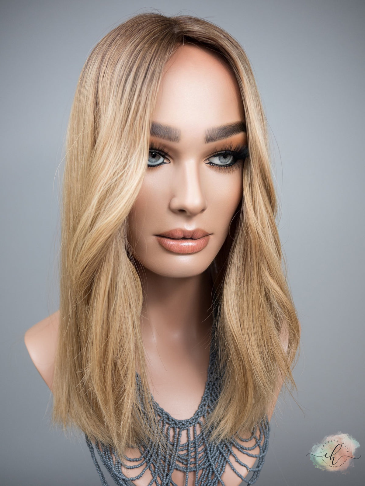 “LIZA" Premium Topper: Silk Top, 7x8, 17", Fully Handtied