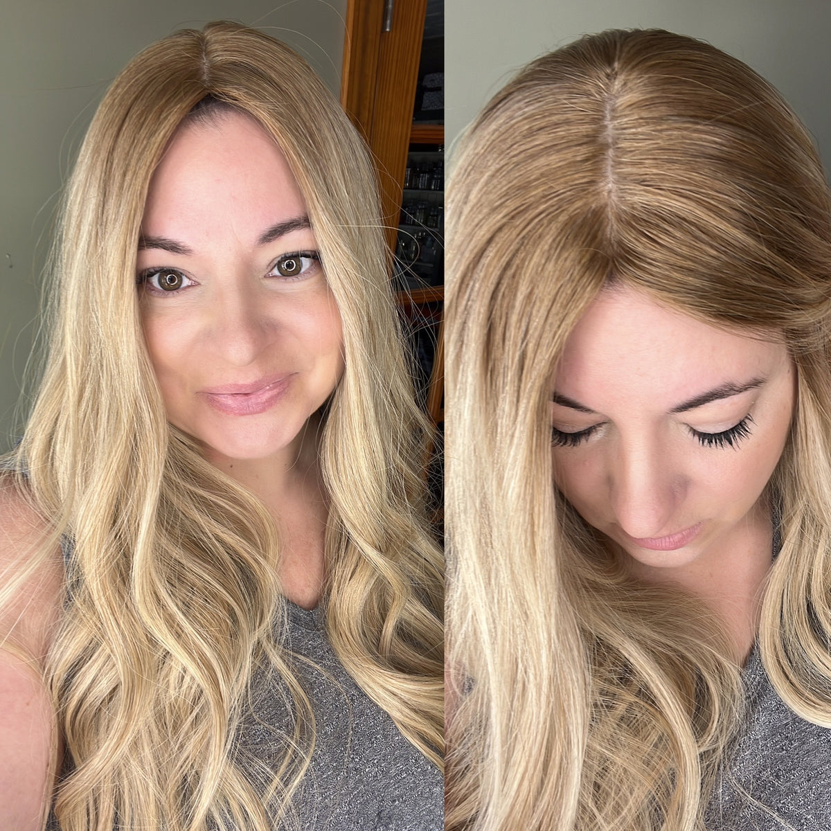 SPRING SALE “SUVI" Premium Topper: Silk Top, 9x9, 22-23"