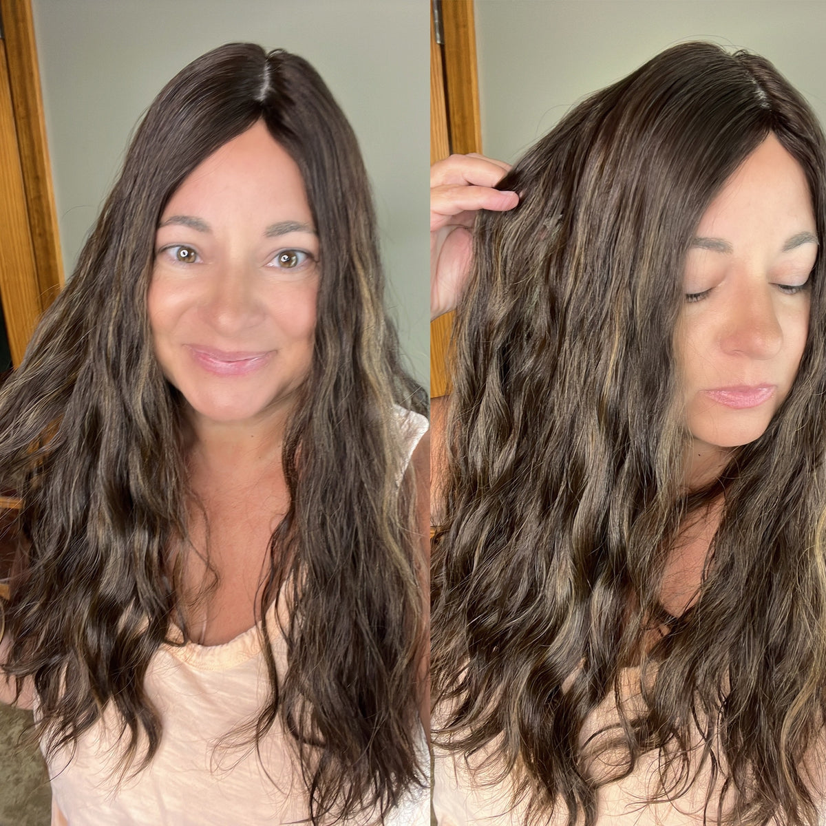 “LUNA BALAYAGE" Premium Topper: Silk Top, 8x8, 23", Wavy