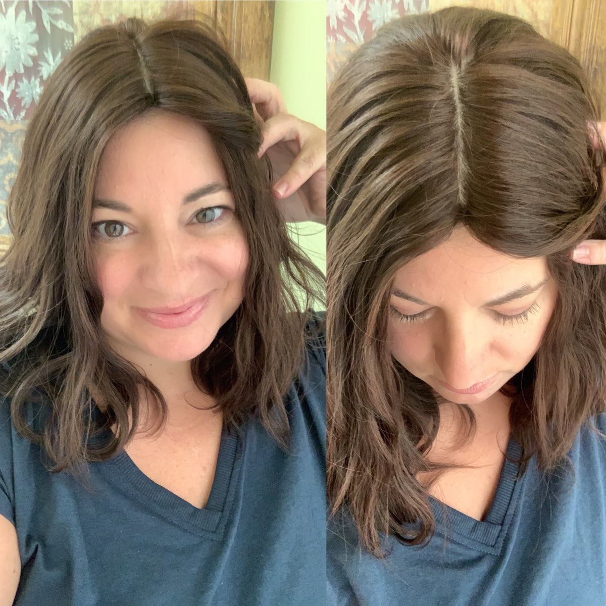 &quot;LUNA&quot; Premium Topper: Silk Top, 8x8, 14-15&quot;, Loose Wave