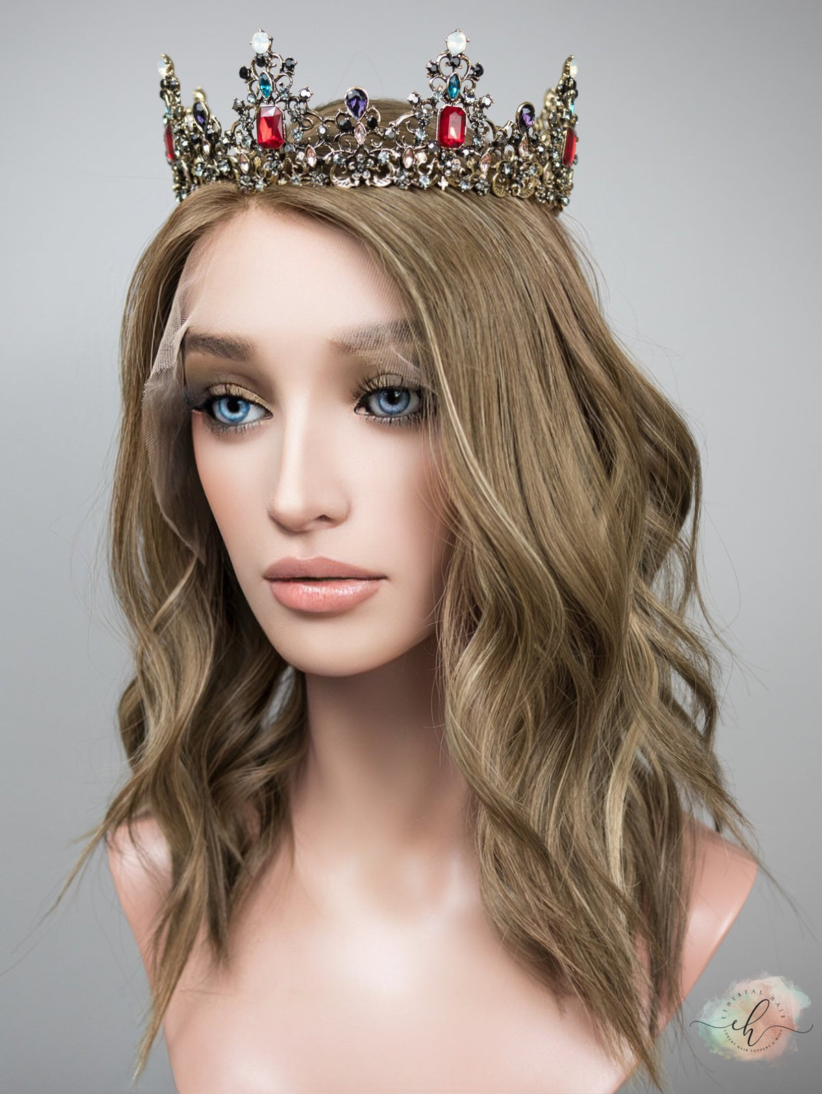 &quot;LARA&quot; PREMIUM Wig: Lace Top, Sz. L, 17-19&quot;