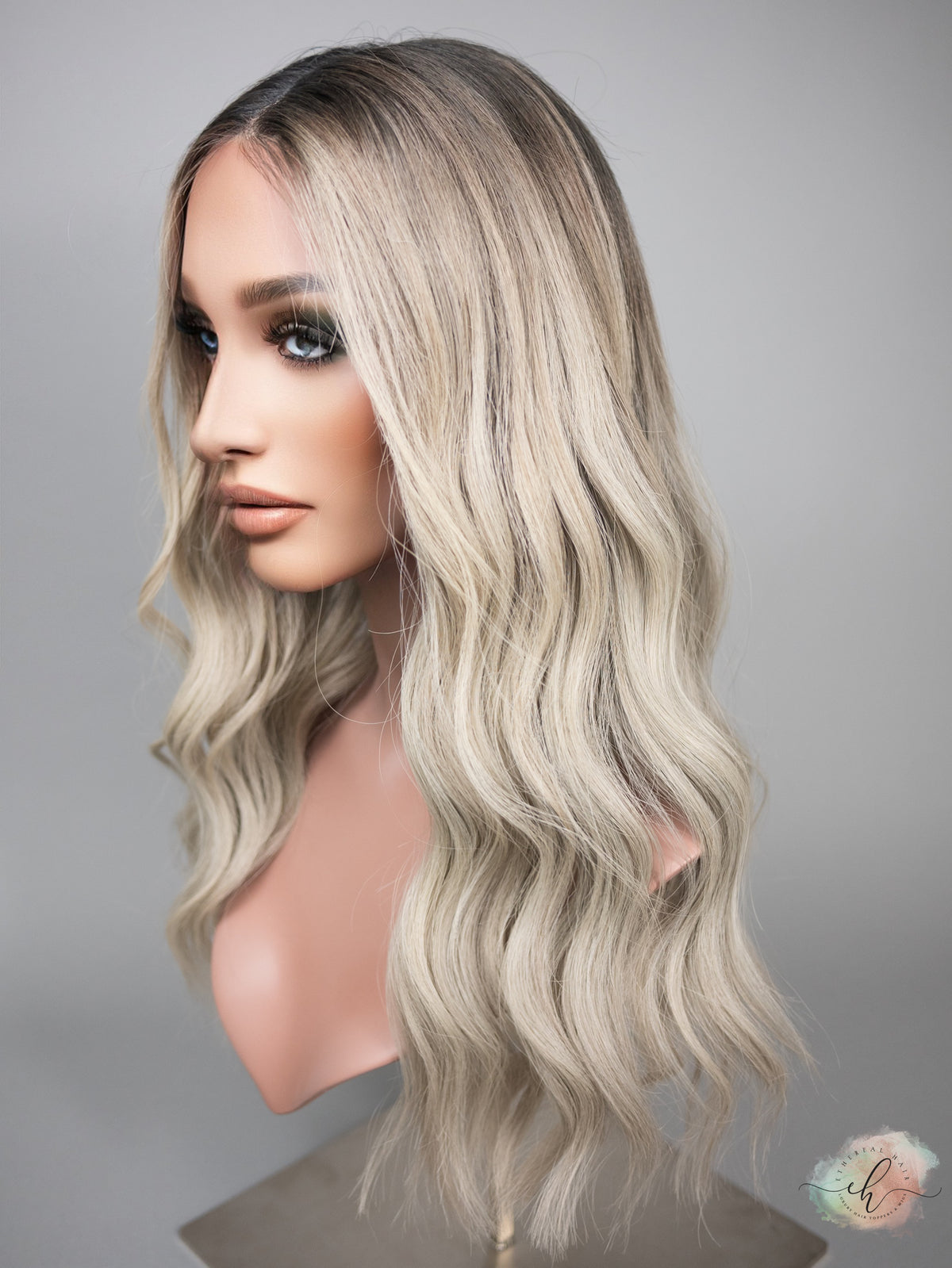 SAMPLE SALE “WILD HORSES" Exquisite Wig: Lace Top, Sz. M, 21-22"