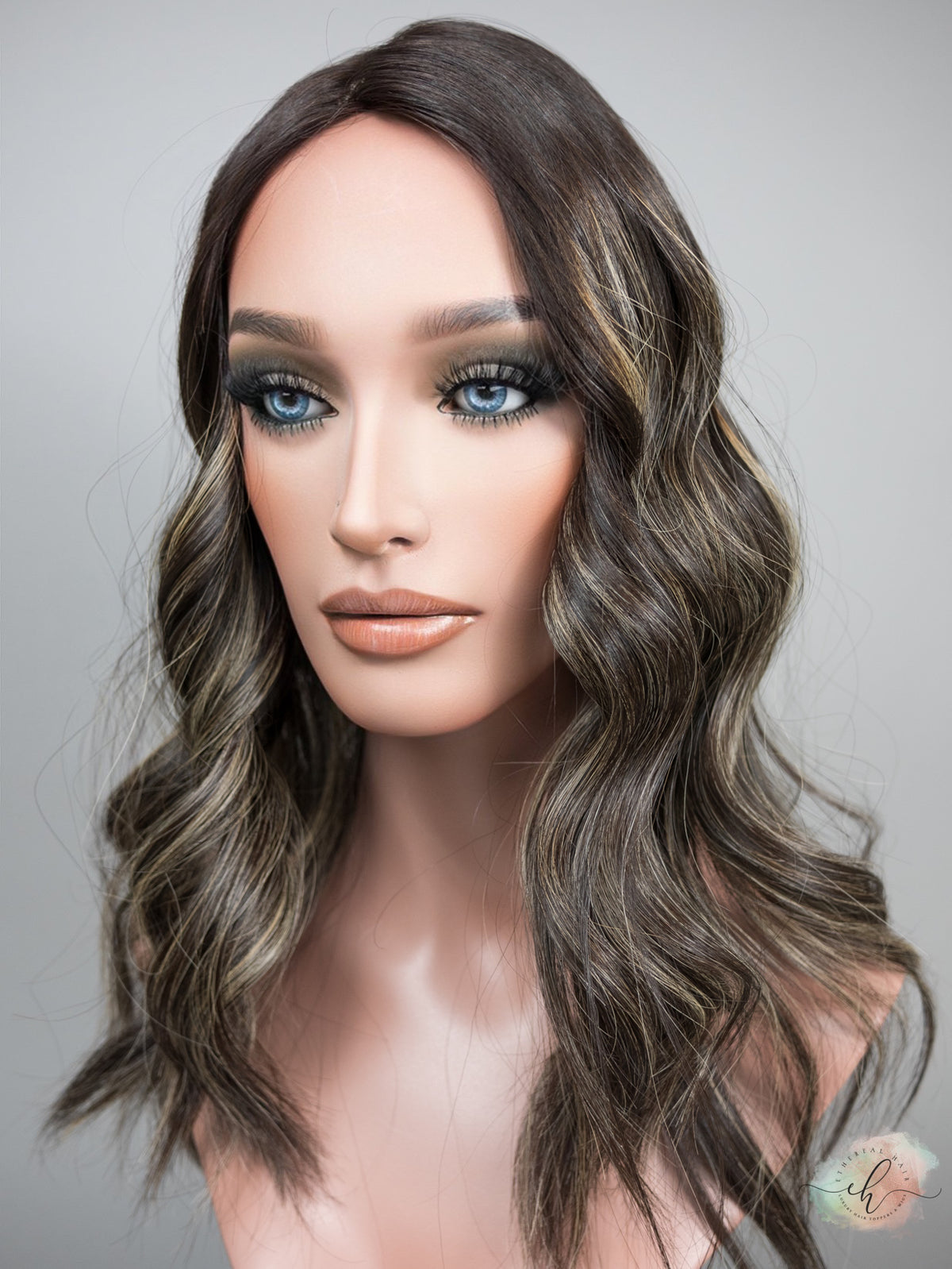 &quot;LUNA BALAYAGE&quot; Premium Topper: Silk Top, 9x9, 19-20&quot;