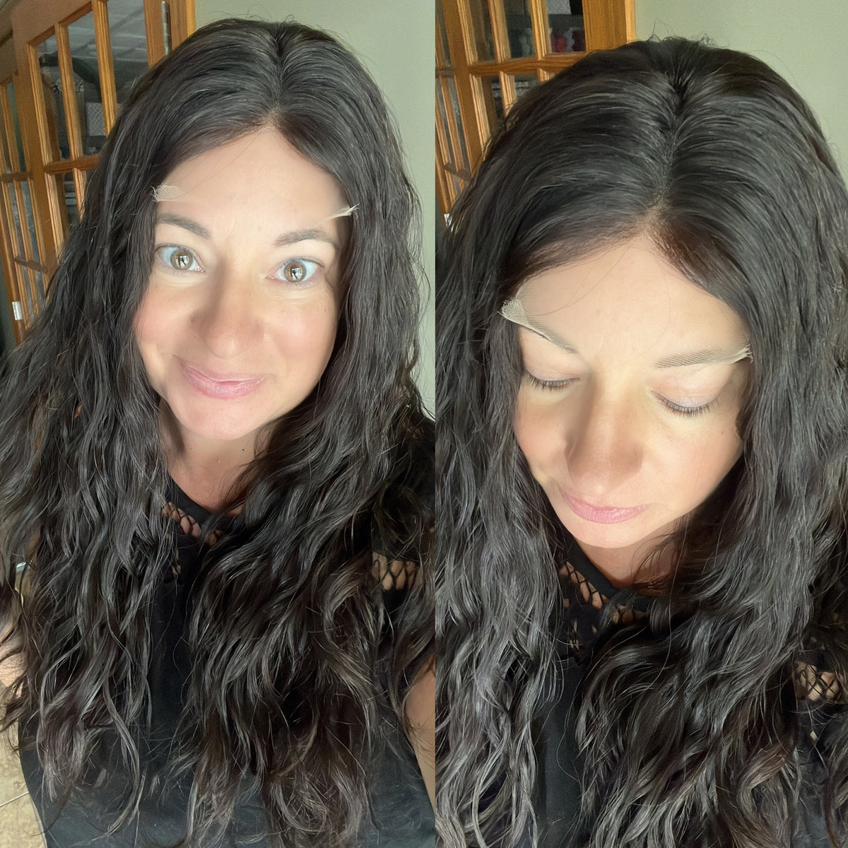 “RHIANNON&quot; Premium Topper: Lace Top, 9x9, 23-24&quot;, Curly