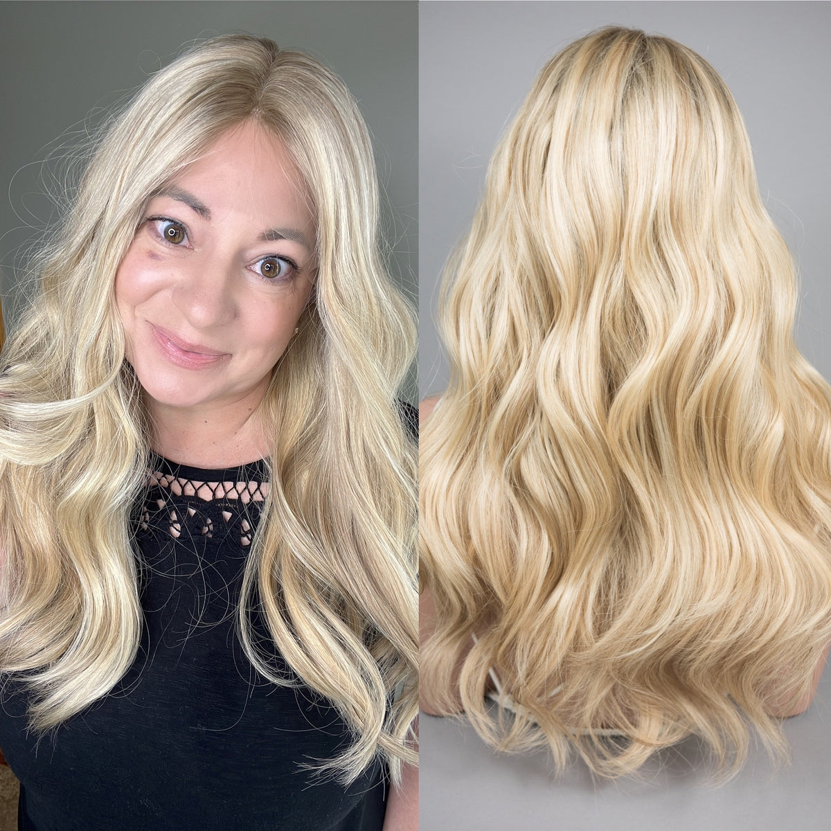 “EVA" Premium Wig: Lace Top, Sz. M, 24"