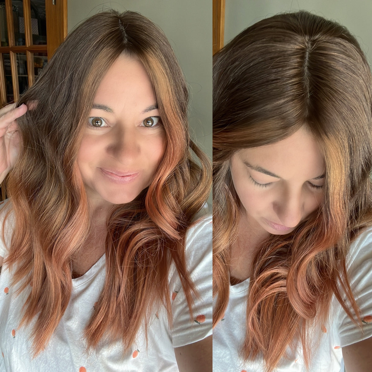 “AMBER ROSE" Exquisite Topper: Silk Top, 9x9, 21-22", Euro