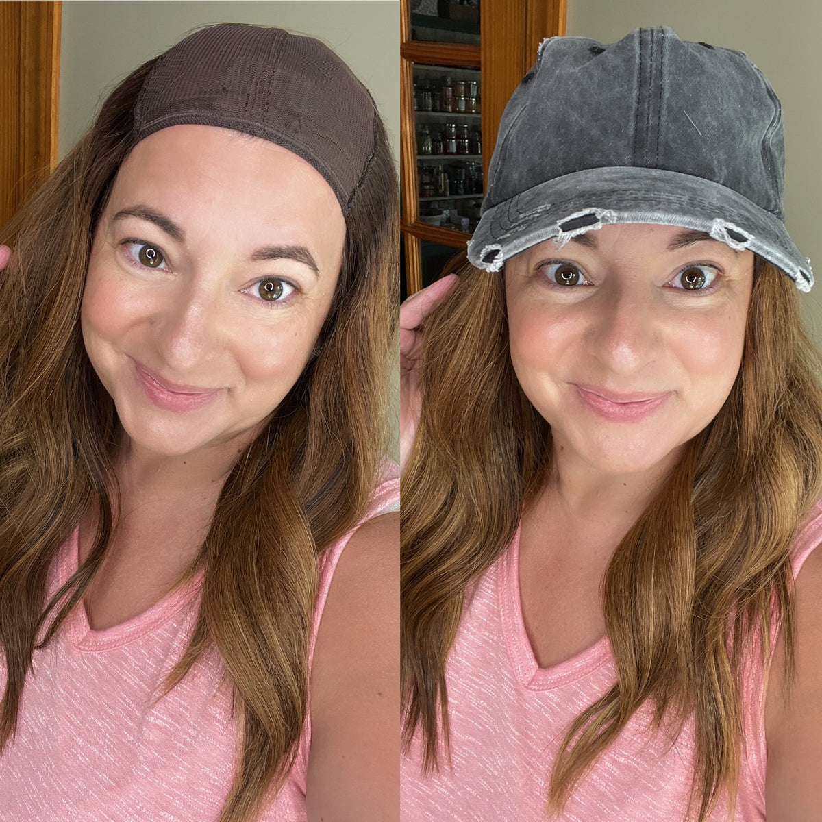 &quot;HAZEL&quot; Premium HAT FALL Wig: Sz. M, 20&quot;