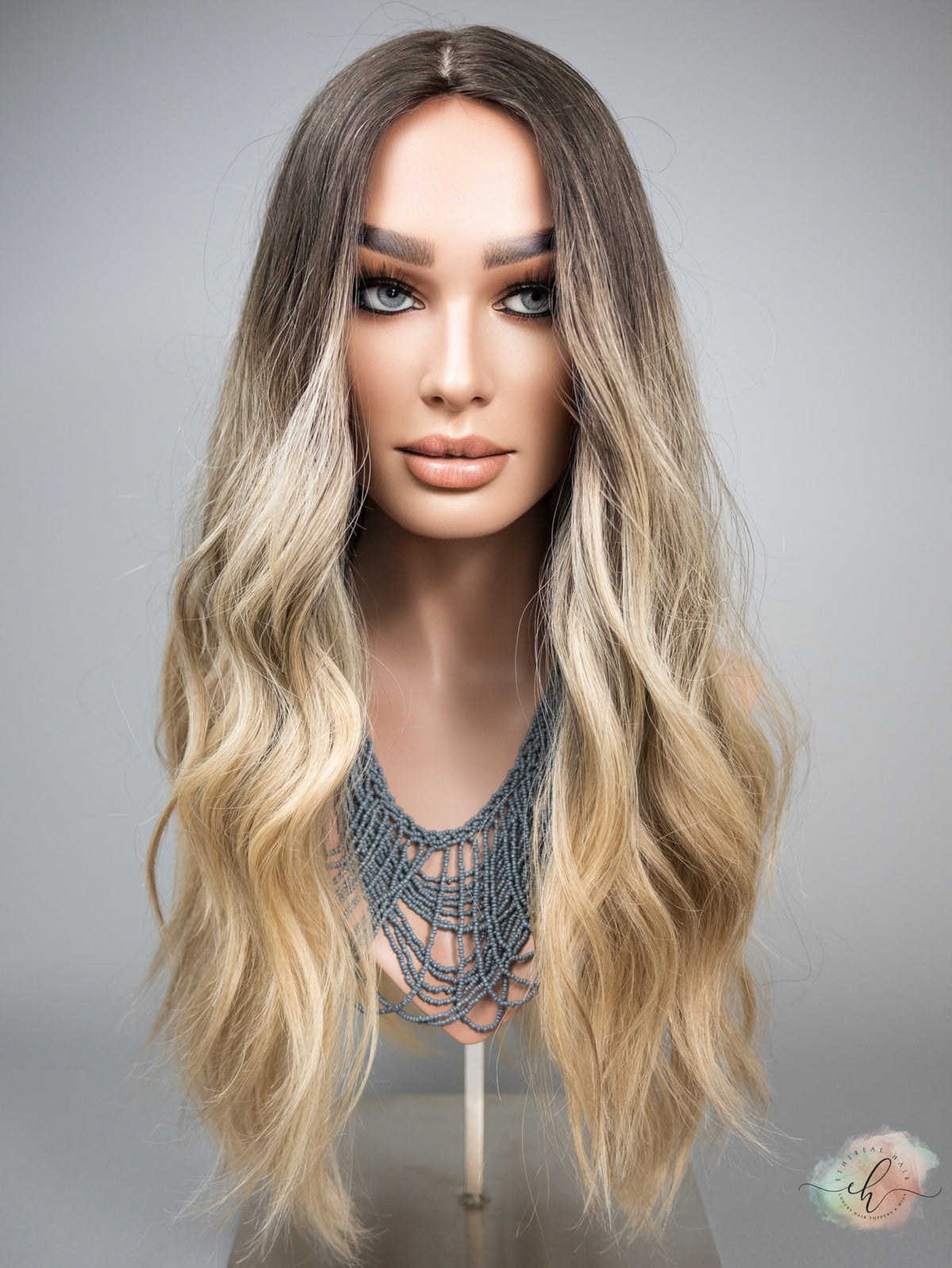 “BE THE SUNSHINE" Exquisite Wig: Silk Top, Sz. M/L, 24-25"