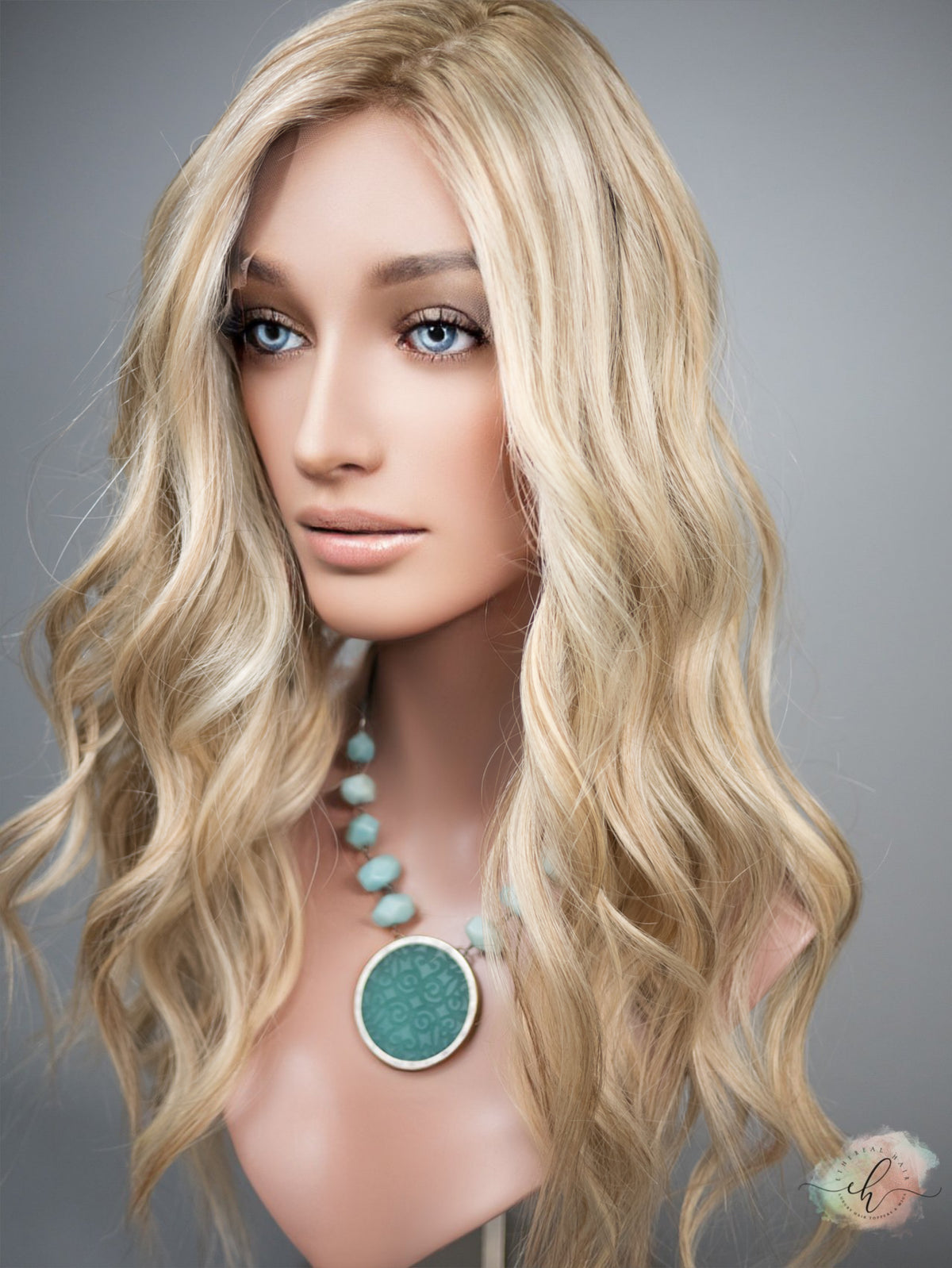 “EVA" Premium Wig: Silk Top Lace Front, Sz. L, 26"