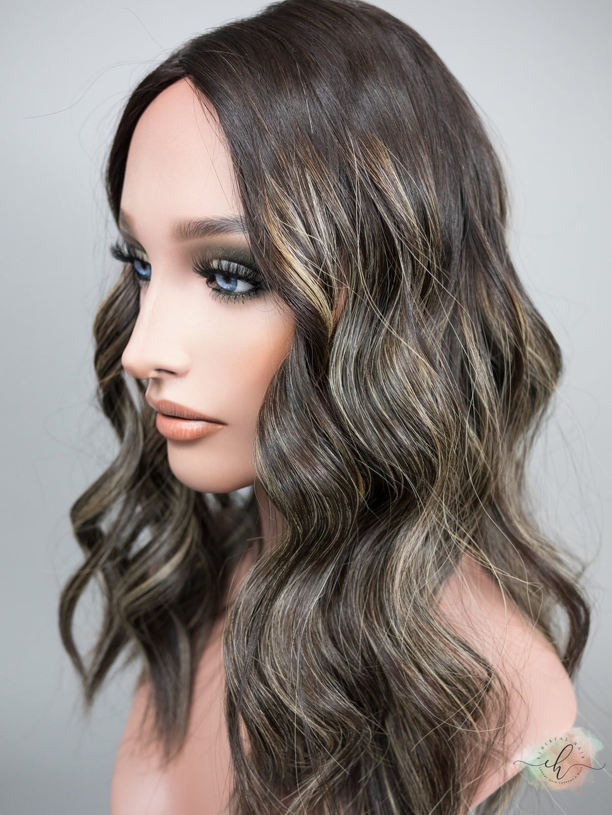 &quot;LUNA BALAYAGE&quot; Premium Topper: Silk Top, 9x9, 19-20&quot;