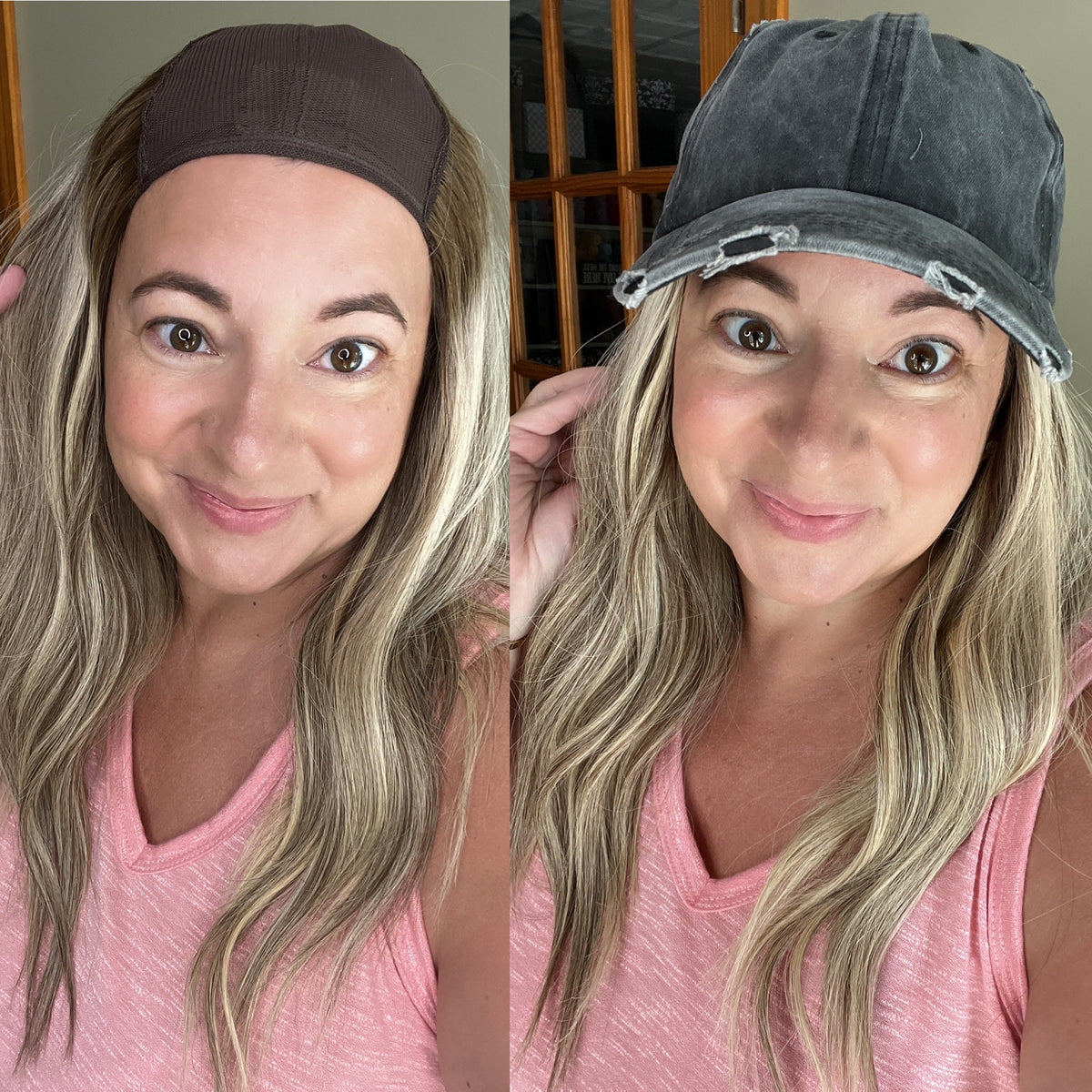 “MEL" Premium HAT FALL Wig: Sz. M, 20"