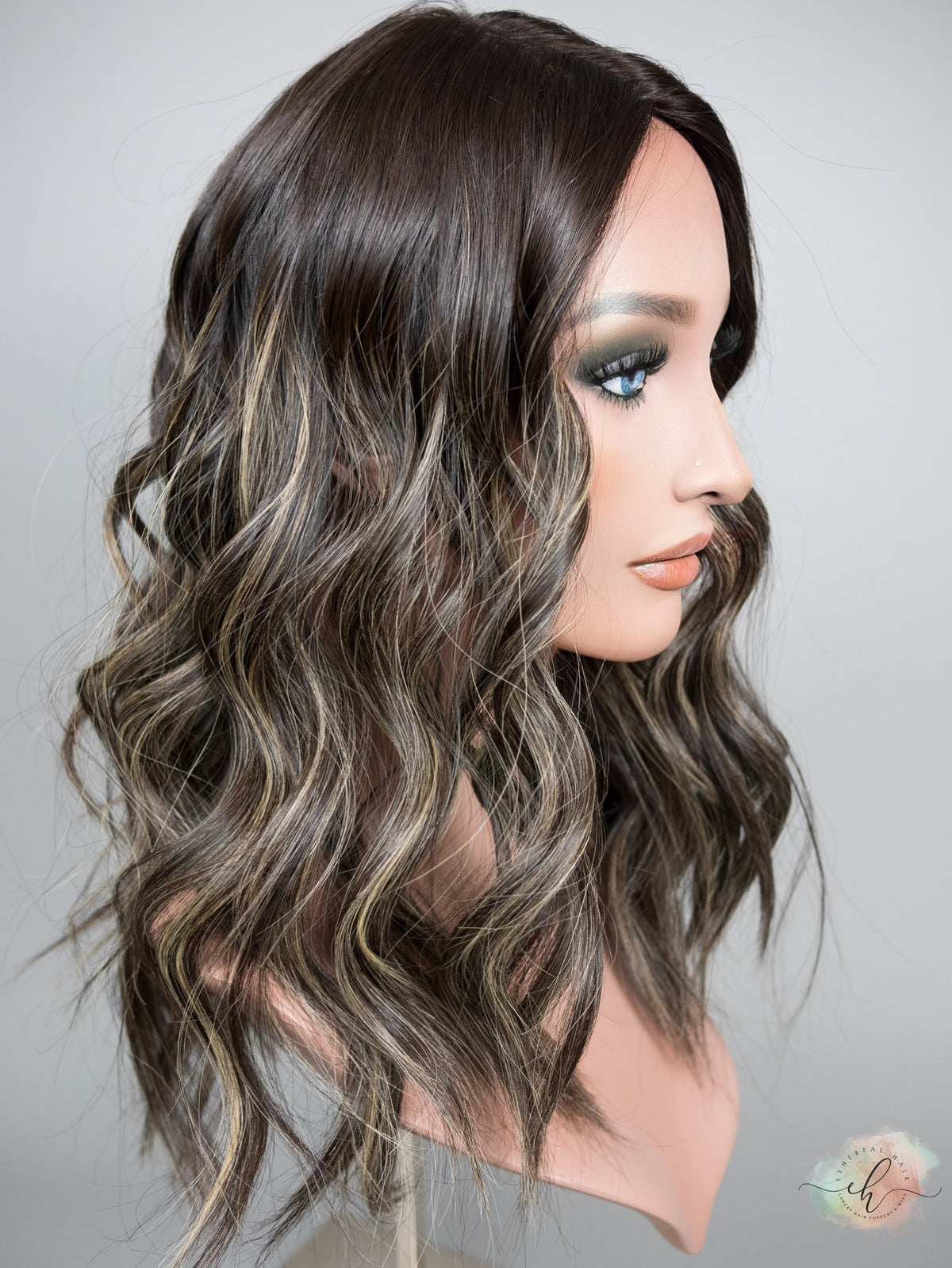 &quot;LUNA BALAYAGE&quot; Premium Topper: Silk Top, 9x9, 19-20&quot;