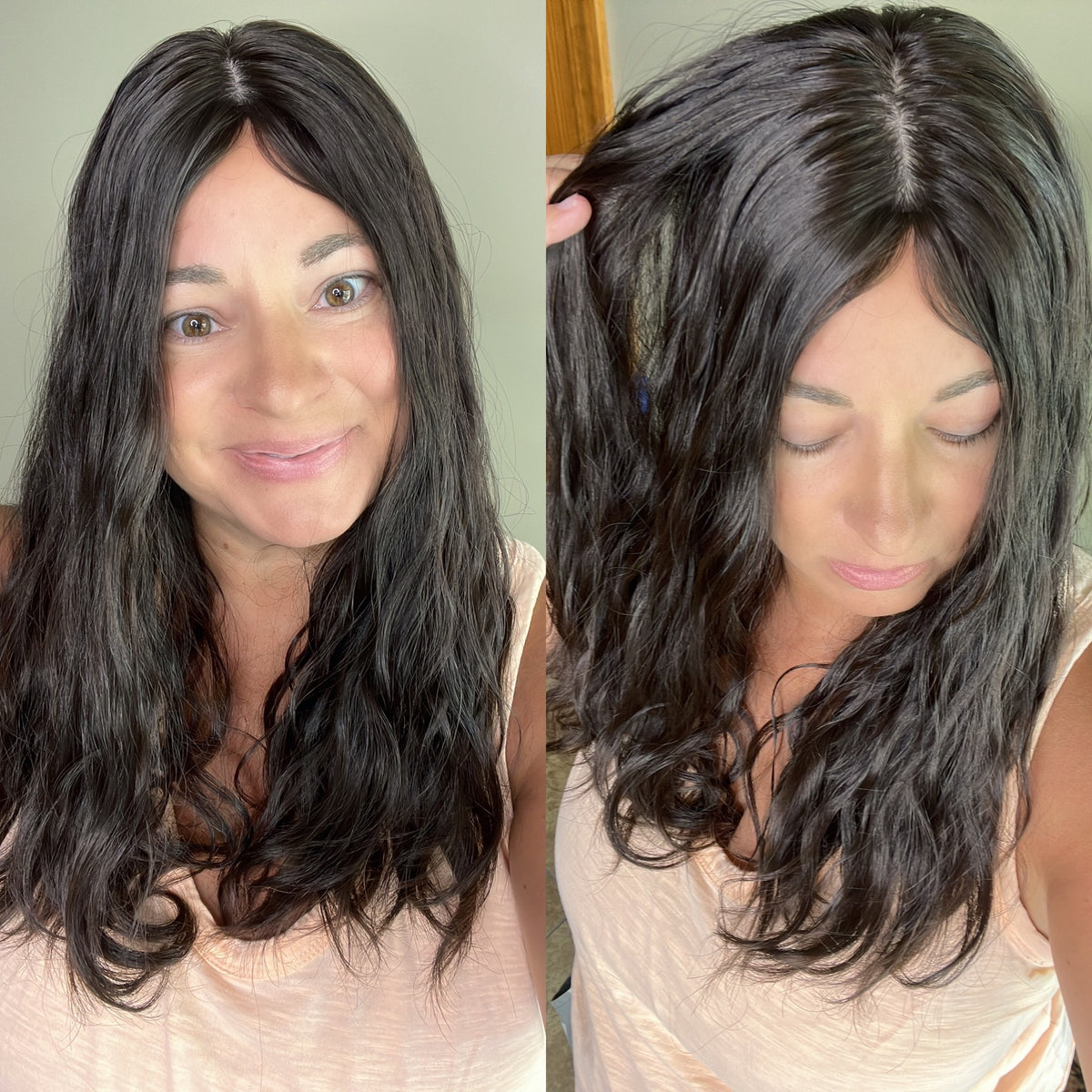 “LARK" Premium Topper: Silk Top, 8x8, 21", Wavy