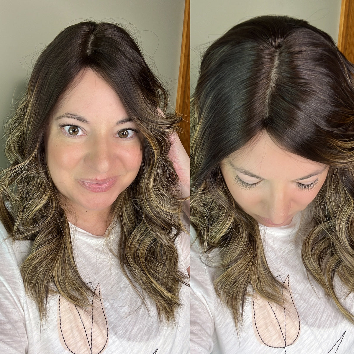 “LUNA BALAYAGE" Premium Topper: Silk Top, 9x9, 22"