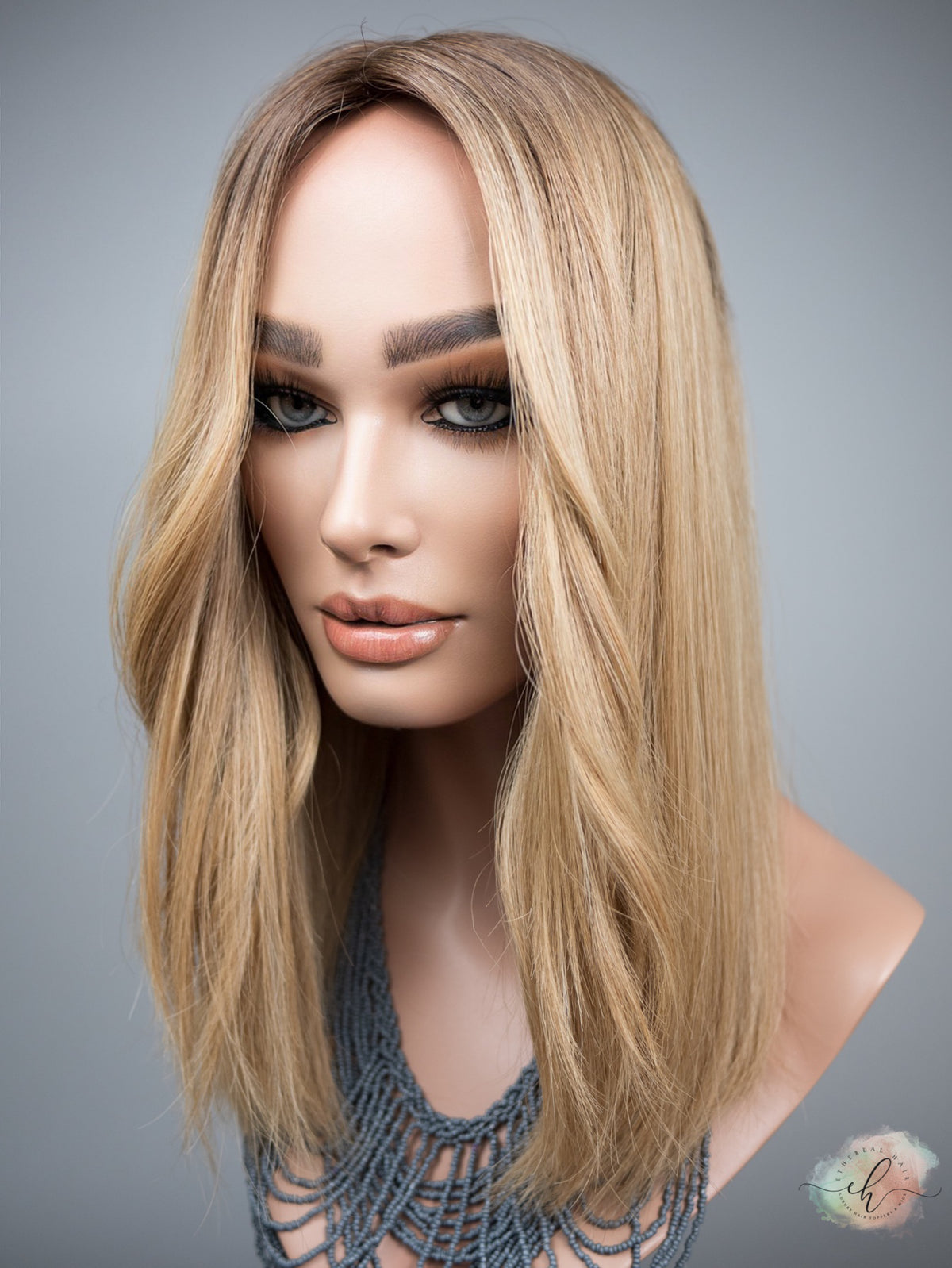 “LIZA" Premium Topper: Silk Top, 7x8, 17", Fully Handtied