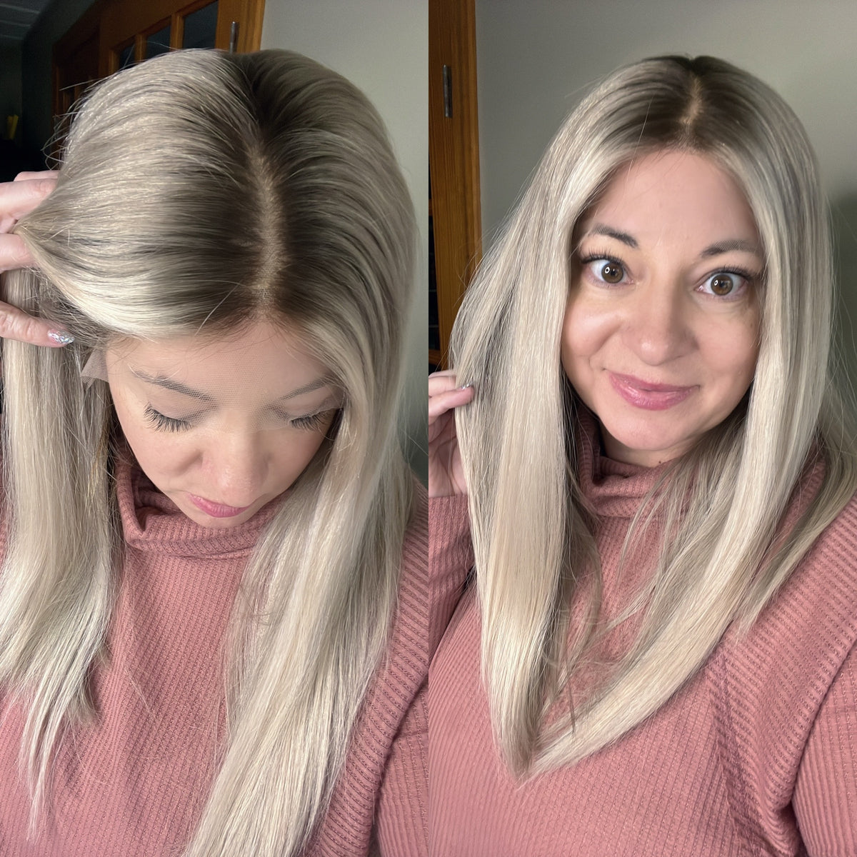 “ICE PRINCESS" Exquisite Wig: Lace Top, Sz. S/M, 19-20"