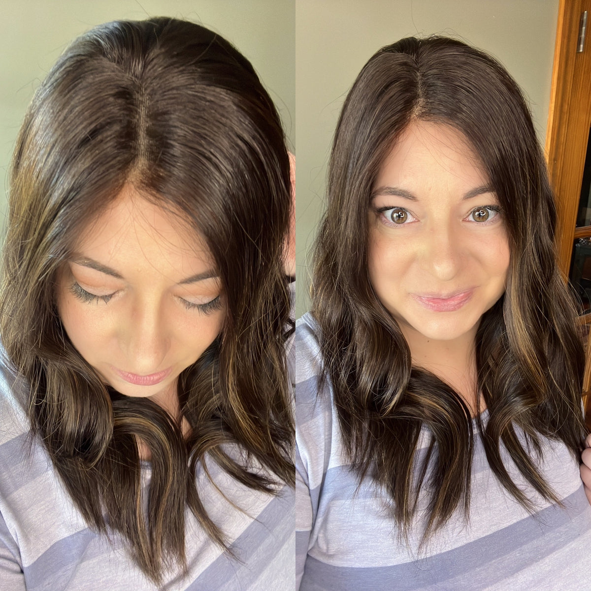 PRE-LOVED “LARK BALAYAGE" Premium Topper: Lace Top, 8x8, 19-20"