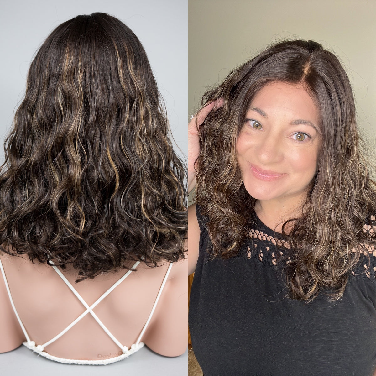 “LARK BALAYAGE" Premium Wig: Lace Top, Sz. M, 16"