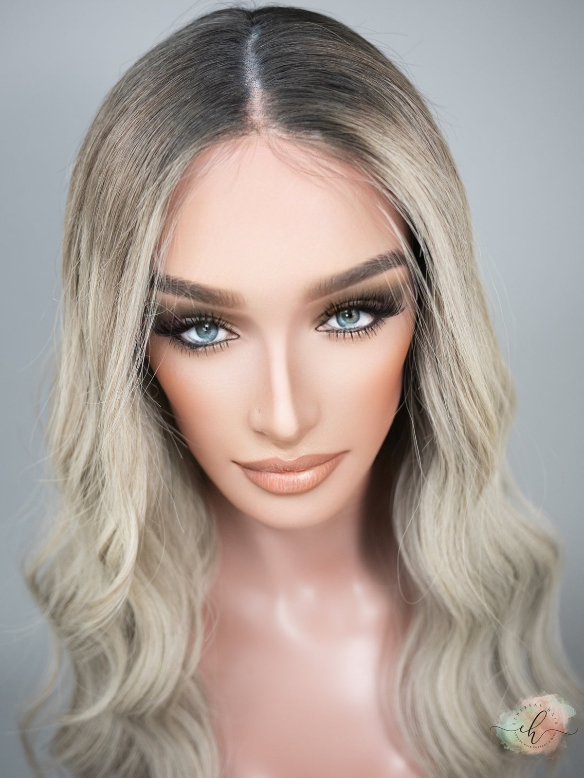 SAMPLE SALE “WILD HORSES" Exquisite Wig: Lace Top, Sz. M, 21-22"