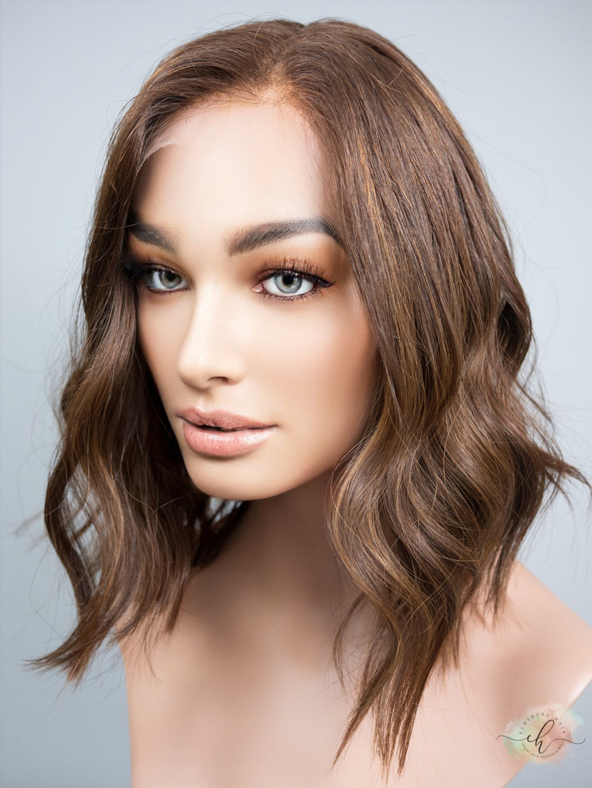 FALL SALE “AURORA" Premium Wig: Lace Top, Sz. M/L, LOB CUT 12-14"
