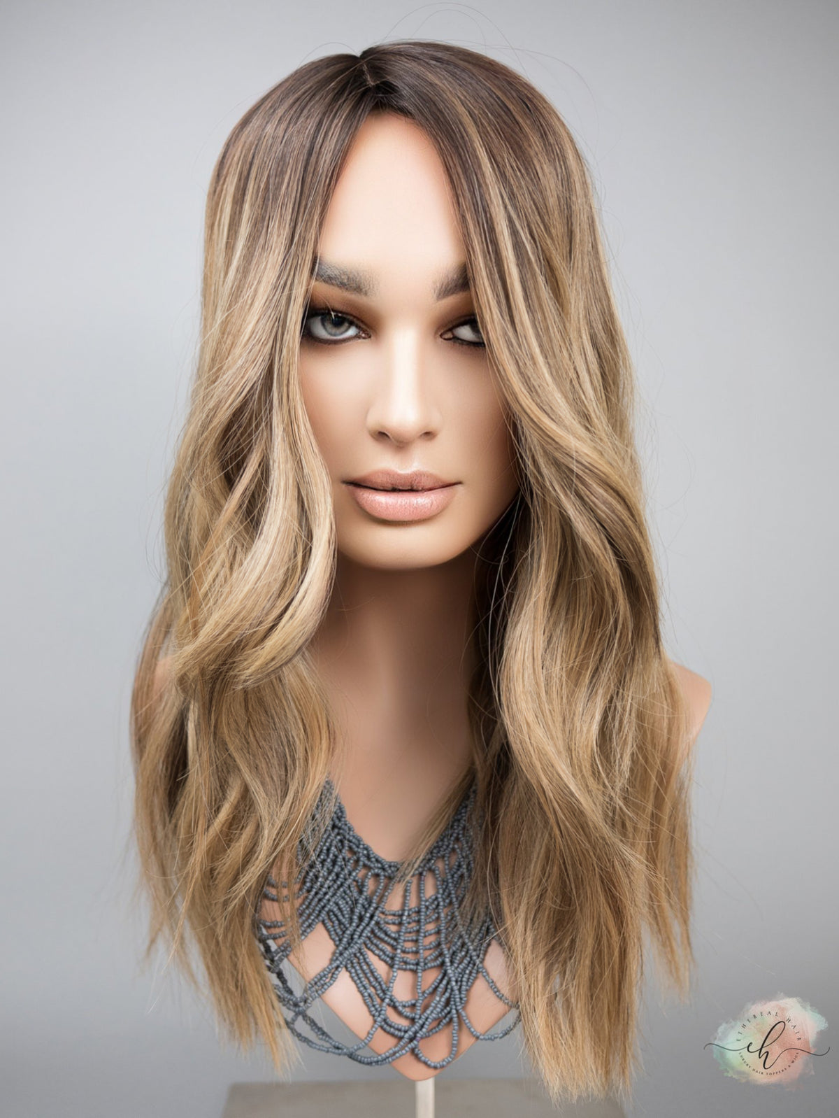 FALL SALE &quot;IN CONTROL&quot; Exquisite Topper: Silk Top, Fully Handtied, 7x8, 20&quot;