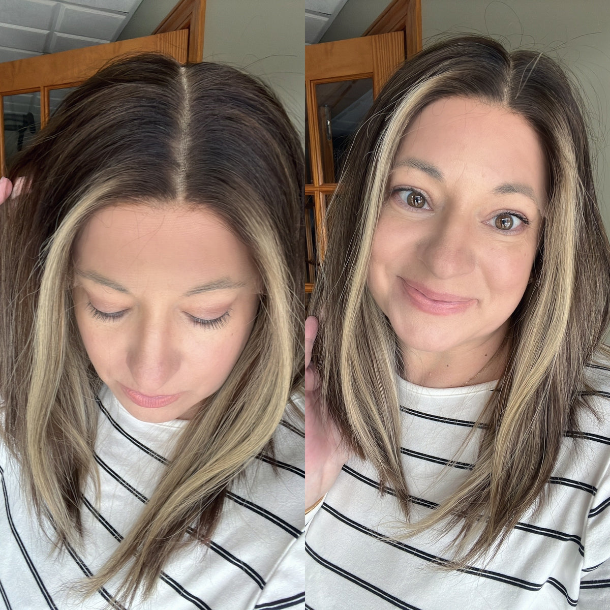 “WORTH IT&quot; Exquisite Wig: Lace Top, Sz. S/M, 18&quot; LOB