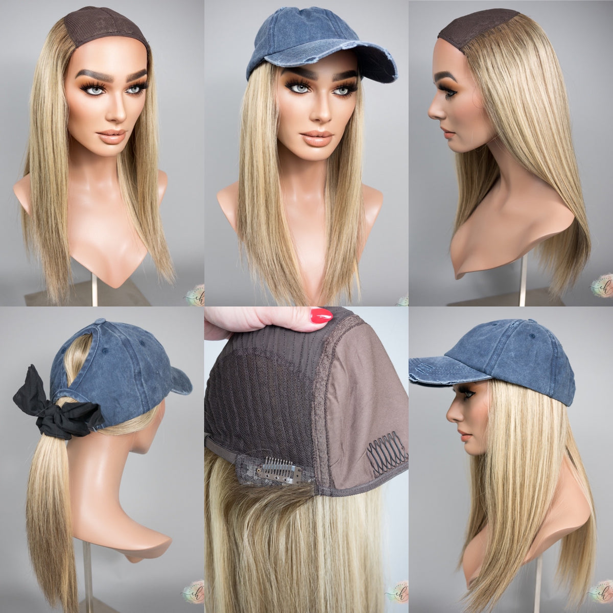 “MILAN" Premium HAT FALL Wig: Sz. M, 22-23"