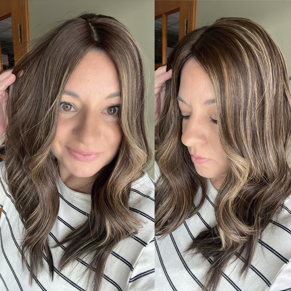 “LUNA BALAYAGE" Premium Topper: Silk Top, 7x7, 18"