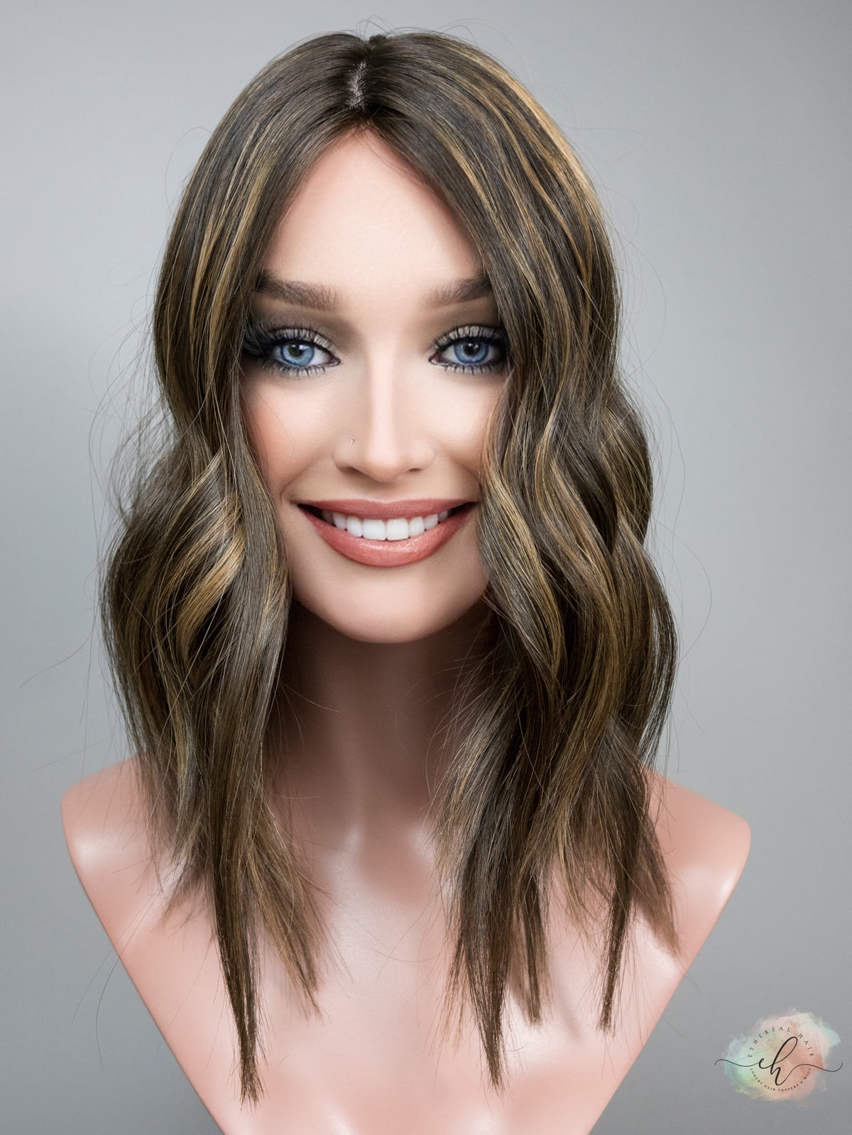 SUMMER SALE “LARK HIGHLIGHT" Premium Topper: Silk Top, 8x8, 14-16"